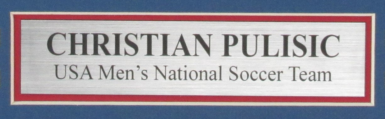 Christian Pulisic UNSIGNED Photo Collage USA Men's Soccer Team Framed 181882