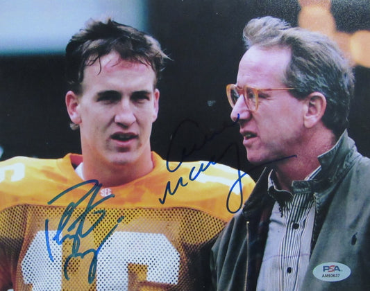 Peyton Manning/Archie Manning Dual-Signed 8x10 Photo Tennessee PSA/DNA 183682