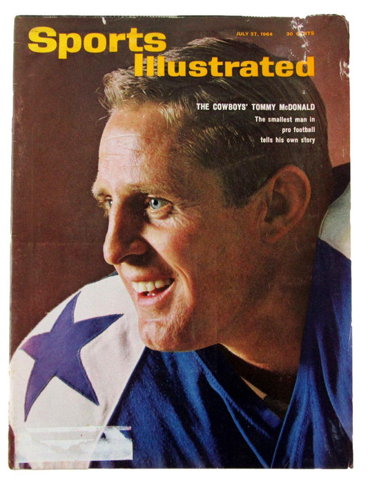 Tommy McDonald Cowboys 1964 Sports Illustrated Magazine Label Removed 161037