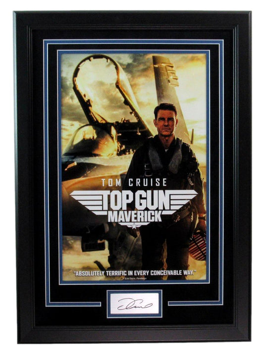 Tom Cruise Laser Autographed 11x17 Photo "Top Gun Maverick" Framed 179405