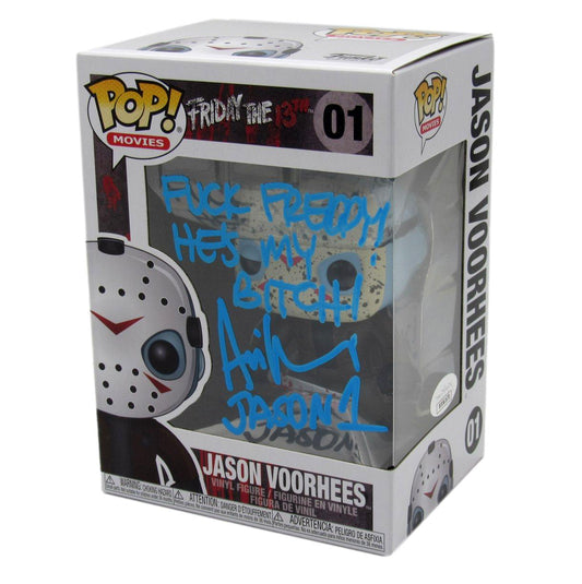 Ari Lehman Signed/Insc Funko Pop! #01 "Friday the 13th" Signed Blue JSA 190720