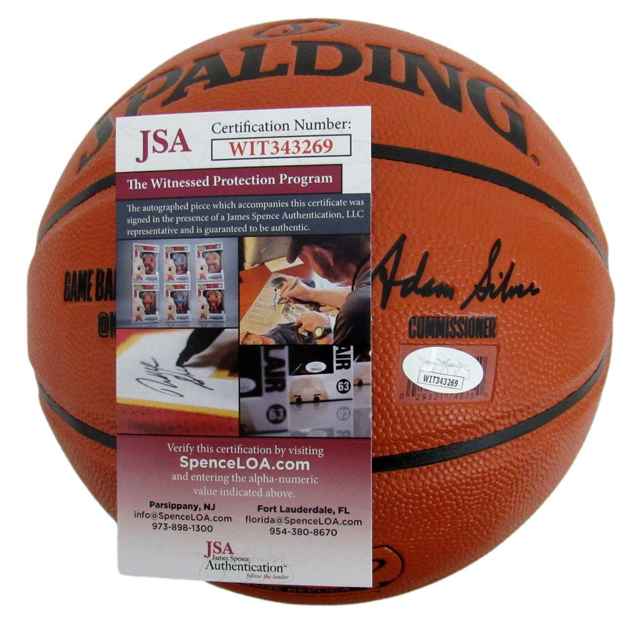 David Thompson HOF Signed Skywalker NC State Nuggets Basketball JSA 157774