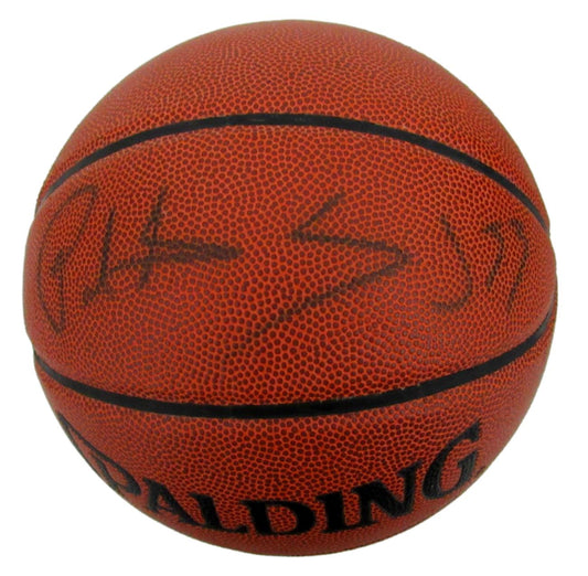 Patrick Ewing Autographed Spalding Basketball New York Knicks JSA 159603