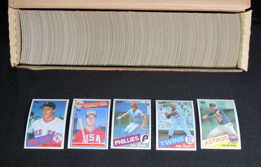1985 TOPPS BASEBALL COMPLETE CARD SET 1-792 McGWIRE CLEMENS PUCKETT 172191