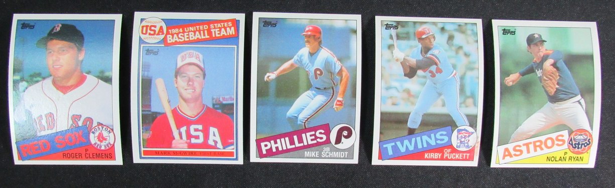1985 TOPPS BASEBALL COMPLETE CARD SET 1-792 McGWIRE CLEMENS PUCKETT 172191