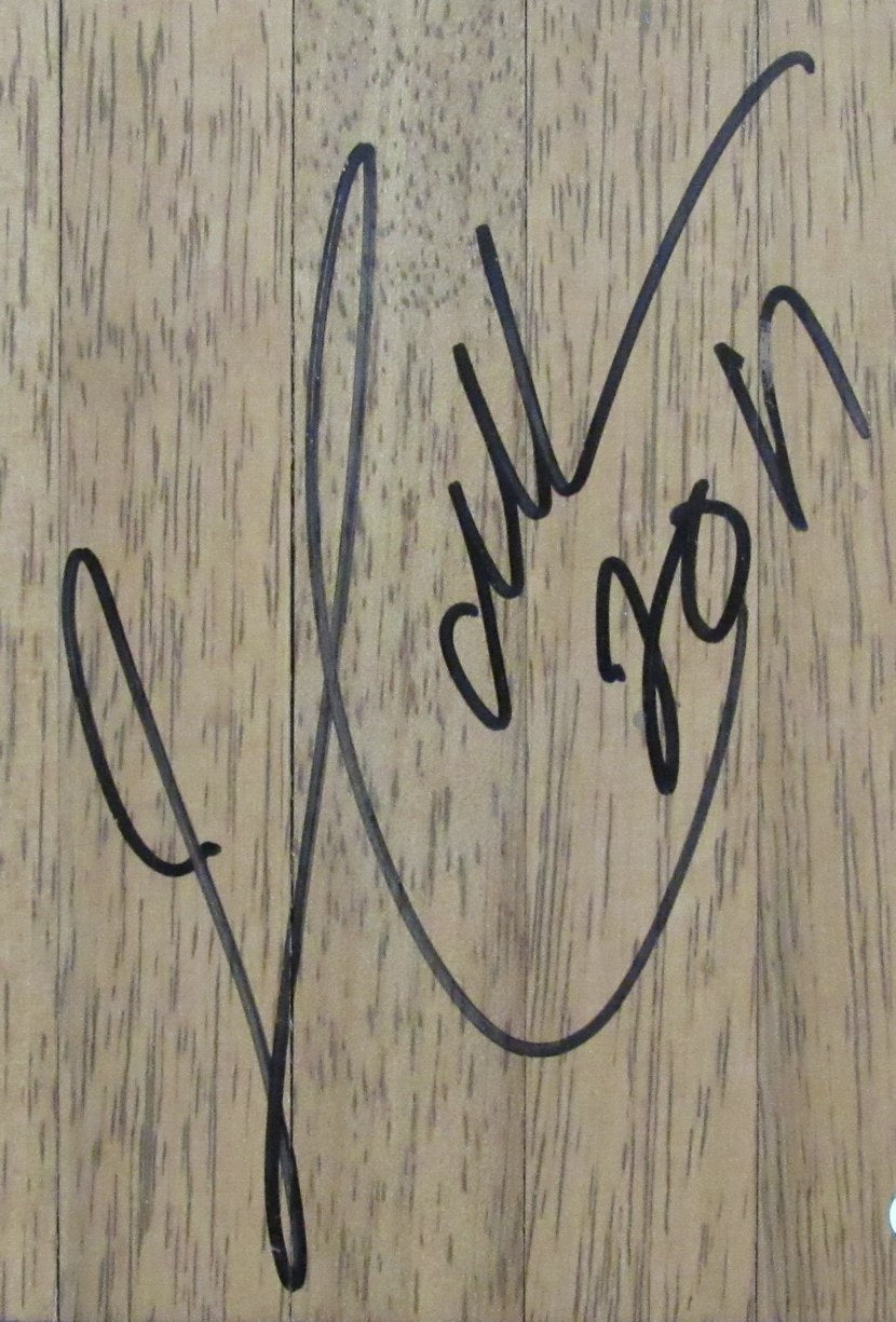 Jim Calhoun Autographed 6x6 Floorboard Piece UCONN Basketball Coach JSA