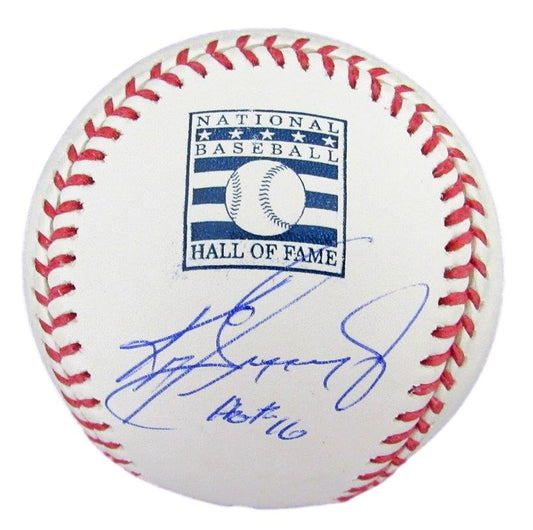 Ken Griffey Jr. HOF Autographed/Inscribed OML Baseball Mariners Beckett 182115