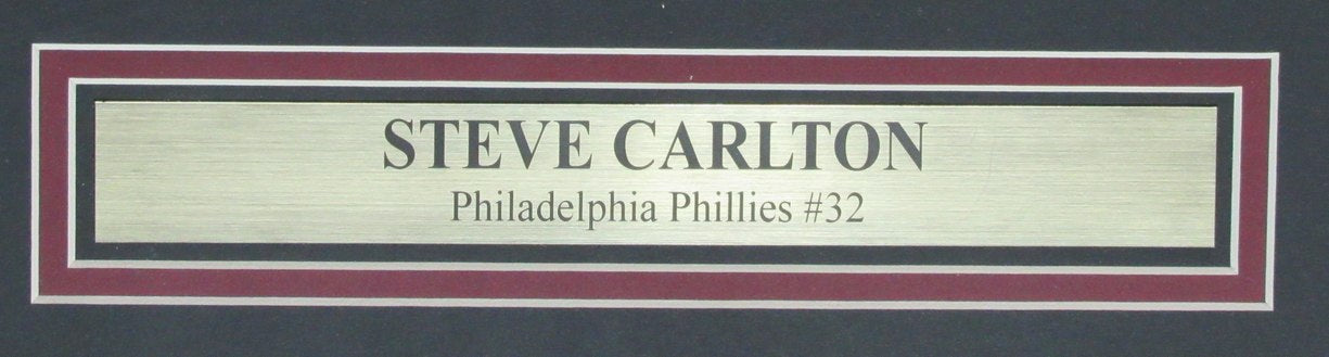 Steve Carlton HOF Autographed/Inscr 16x20 Photo Philadelphia Phillies Framed JSA