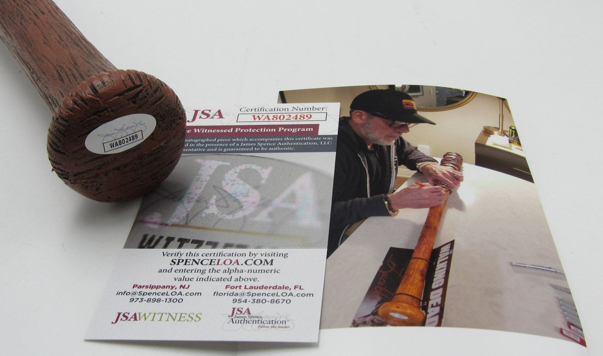 Jeffrey Dean Morgan Negan Autographed Lucille Replica Bat "The Walking Dead" JSA