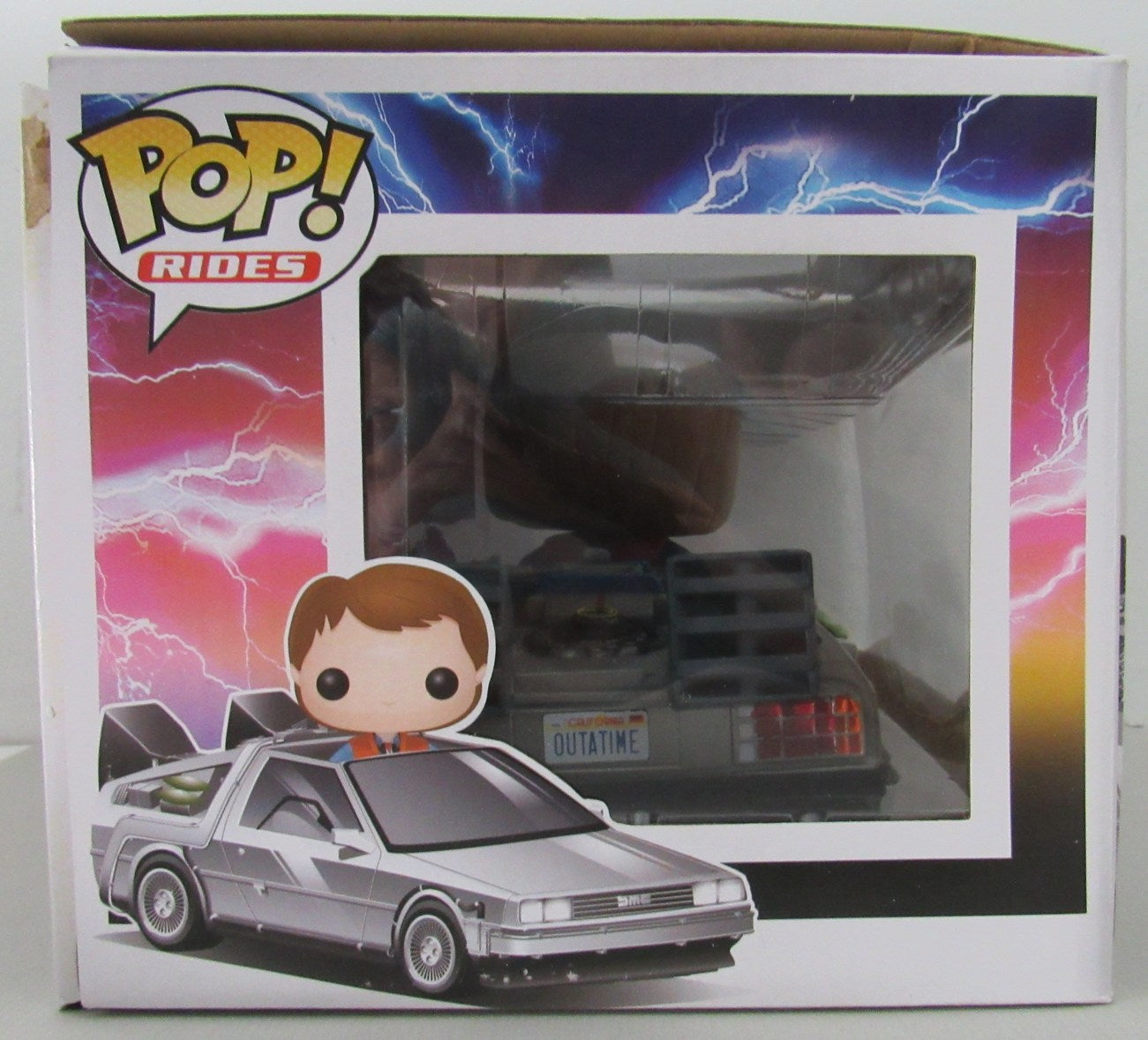 Michael J Fox Signed "Back To Future" POP! Rides Time Machine #02 BAS 162925