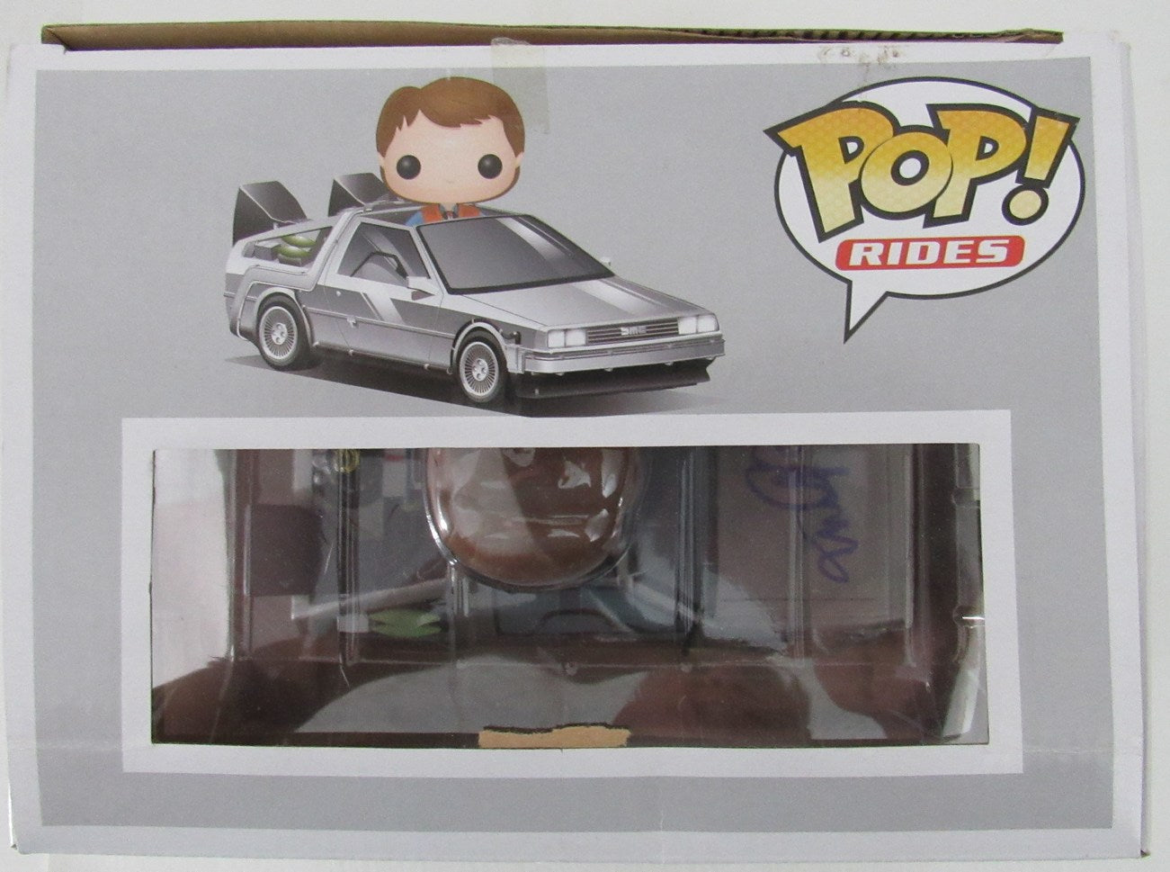 Michael J Fox Signed "Back To Future" POP! Rides Time Machine #02 BAS 162925