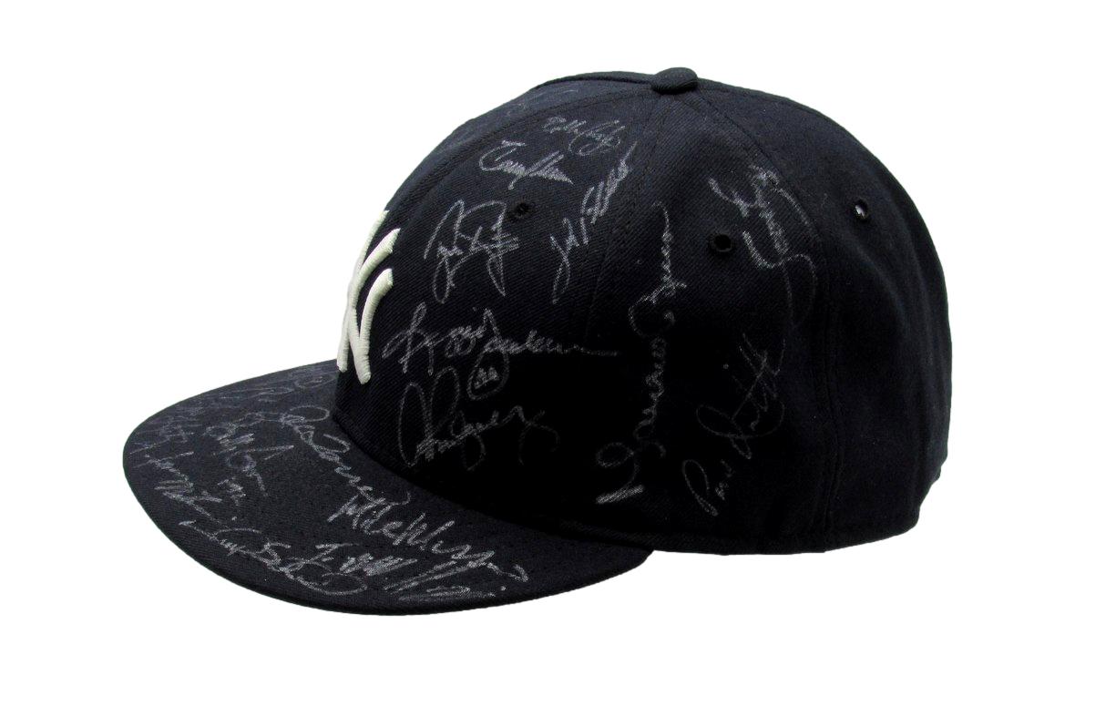 New York Yankees Greats Multi-Signed (24) New Era Baseball Hat PSA/DNA 193119