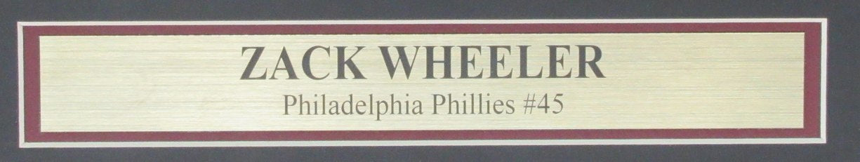 Zack Wheeler Signed 16x20 Photo Philadelphia Phillies Framed PSA/DNA 186169