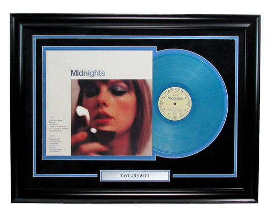 Taylor Swift UNSIGNED Midnights Vinyl Album Cover Framed 187339