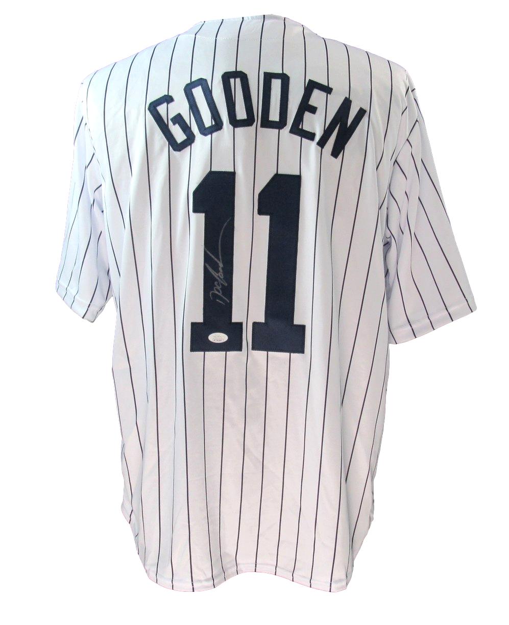 Dwight Gooden Autographed White Custom Baseball Jersey Yankees JSA 183334