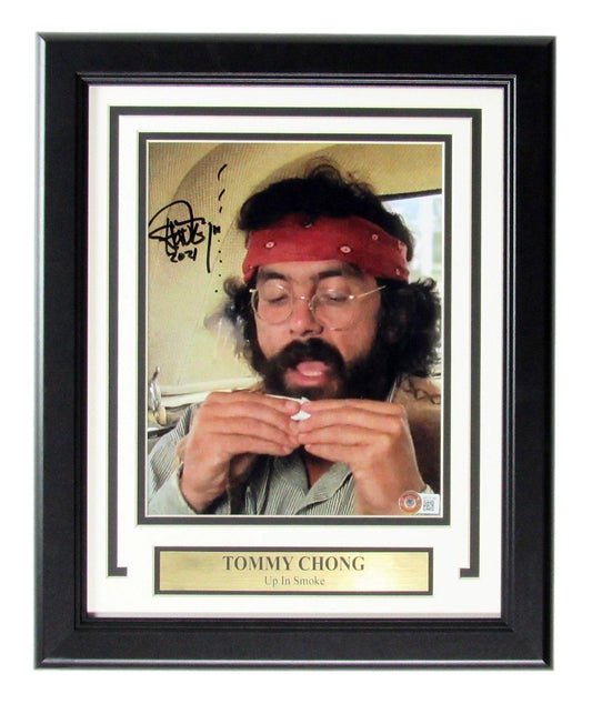 Tommy Chong Autographed 8x10 Photo "Up In Smoke" Framed Beckett