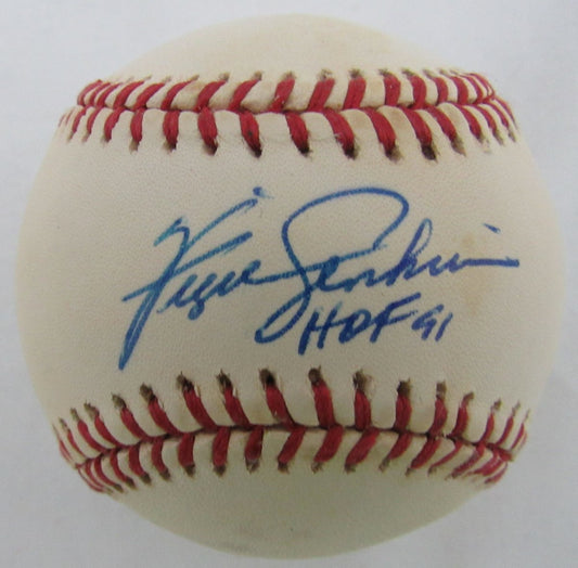 Fergie Jenkins Texas/Cubs HOF 91 Signed ONL Baseball JSA 136561