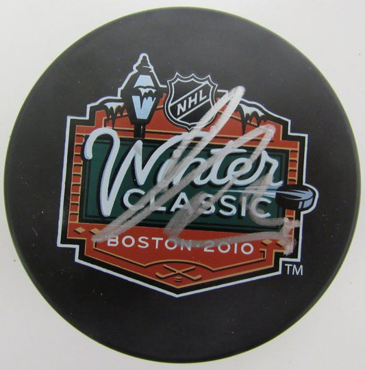 James Van Riemsdyk Flyers Autographed/Signed Winter Classic Logo Puck JSA 139235