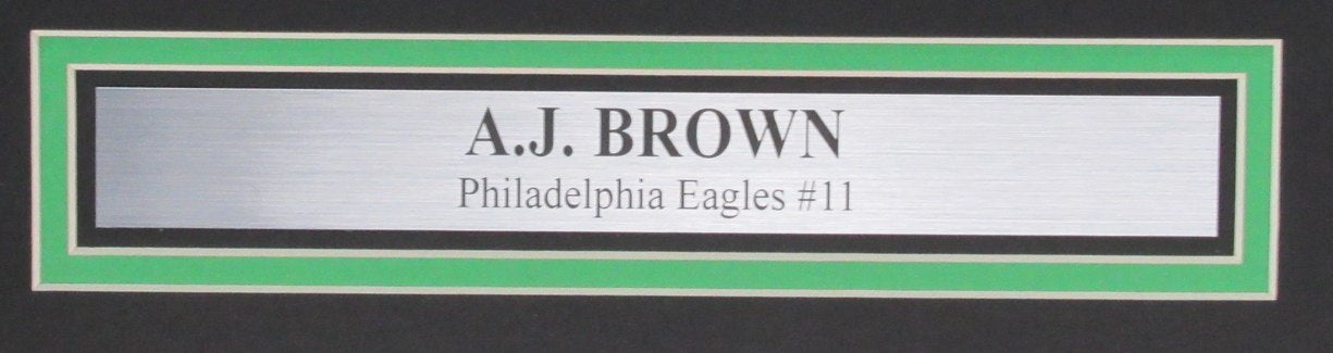 A.J. Brown Autographed 16x20 Photo Philadelphia Eagles Framed Beckett 193282