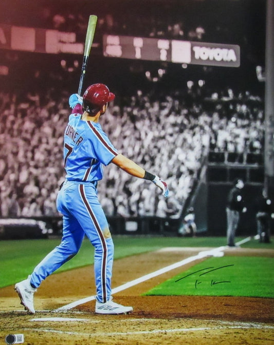 Trea Turner Signed/Auto 16x20 Photo Philadelphia Phillies Beckett 188775