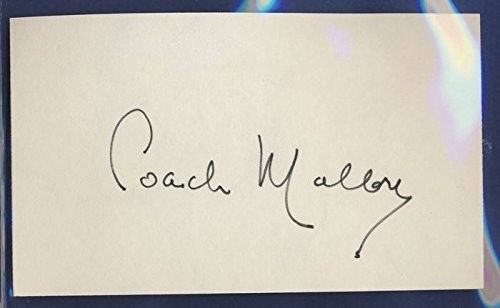 Bill Mallory Indiana Signed/Autographed 3x5 Index Card