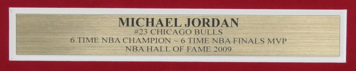 Michael Jordan Signed 8x10 Photo Collage Chicago Bulls Framed Upper Deck 184696