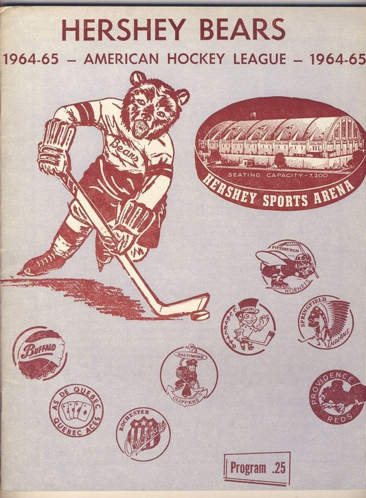 Hershey Bears 11/7 1964 Program vs. Baltimore AHL 128014