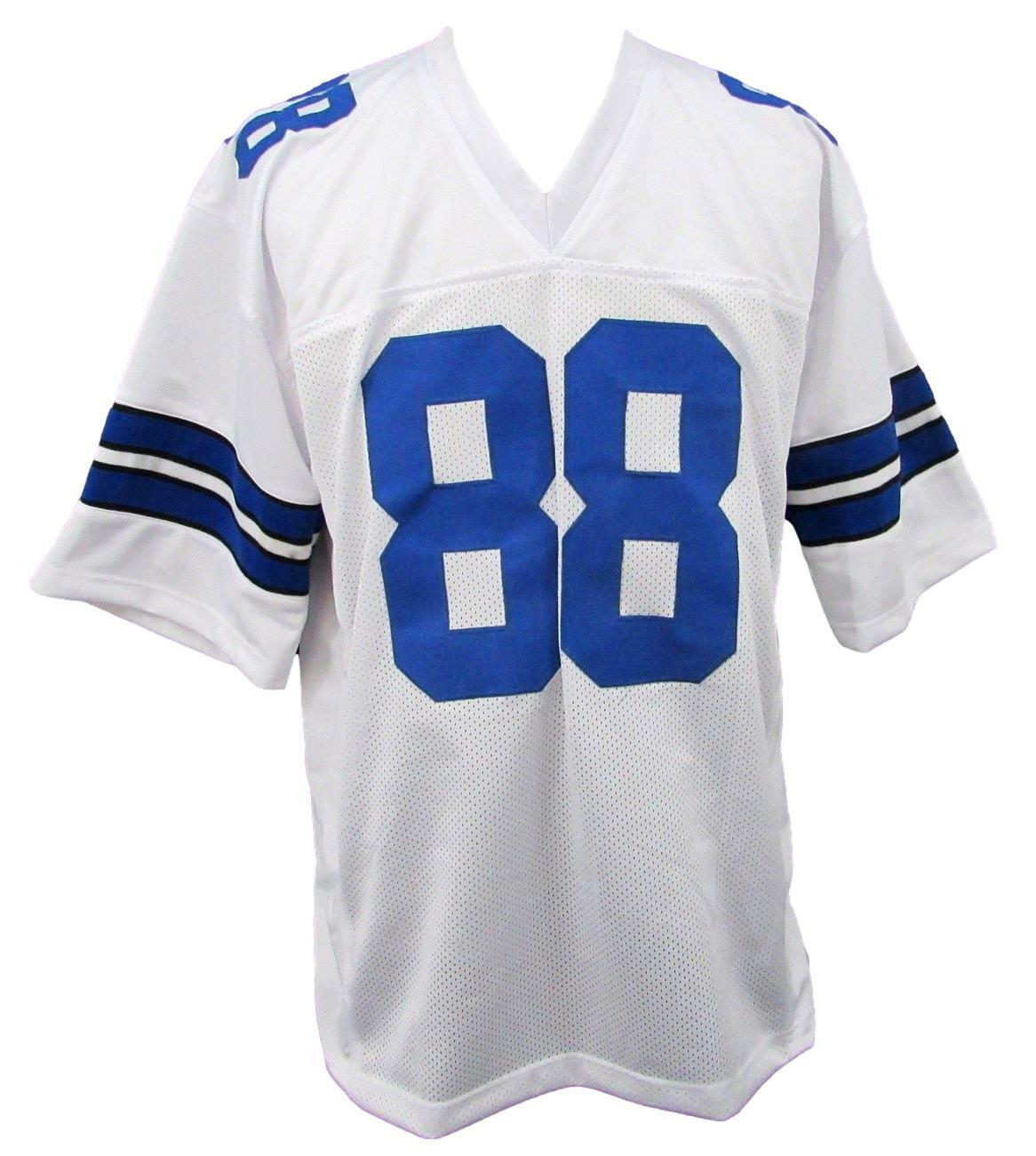 Drew Pearson HOF Autographed/Inscribed HOF 21 Cowboys Custom Football Jersey JSA