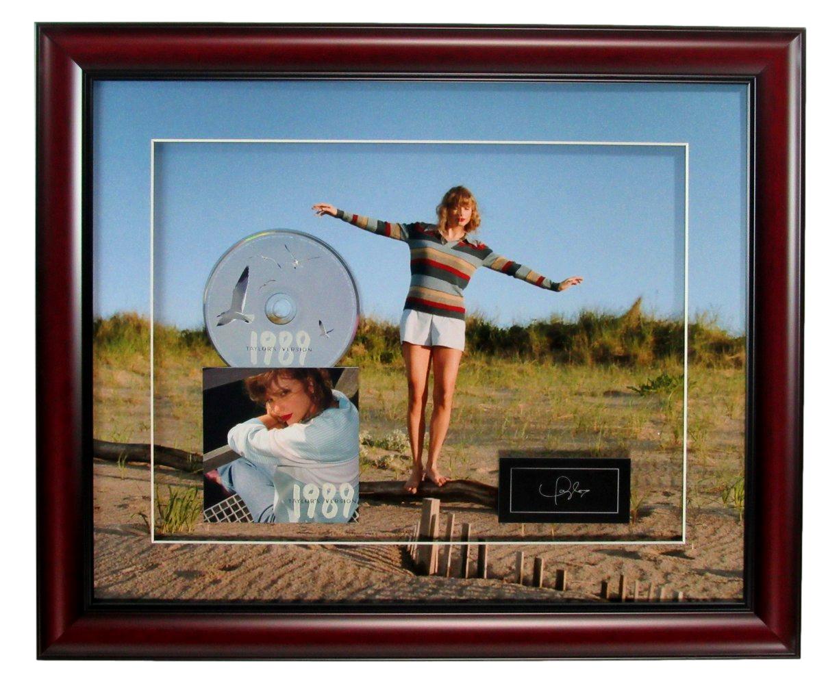 Taylor Swift 1989 CD/Case with Photo and Laser Engrved Card Framed 189444