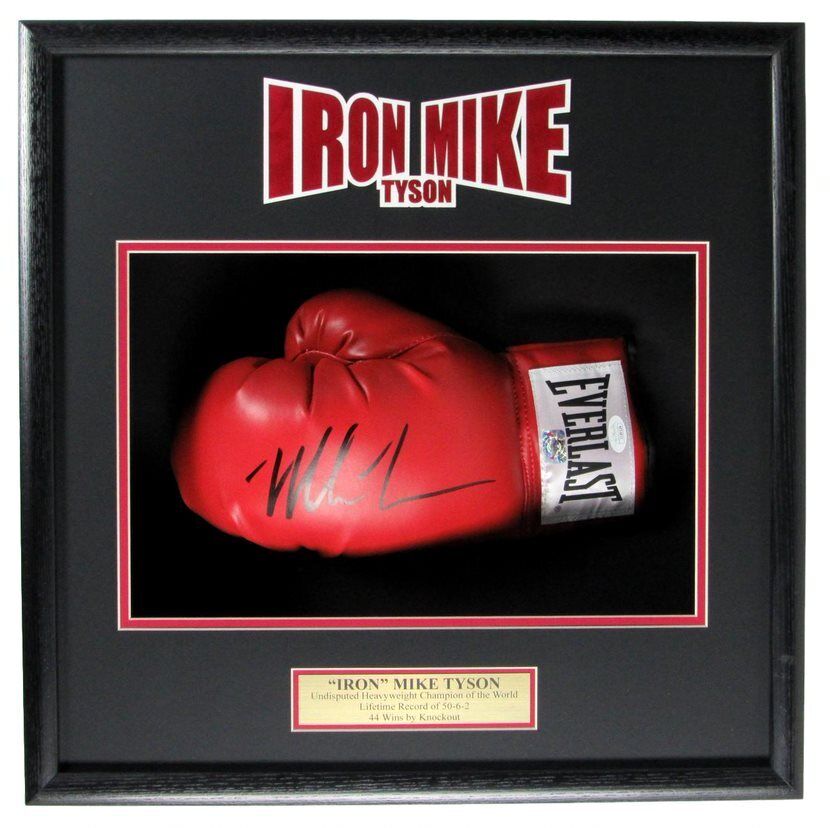 Mike Tyson Iron Mike Champ Signed/Autographed Boxing Glove Framed JSA 154885