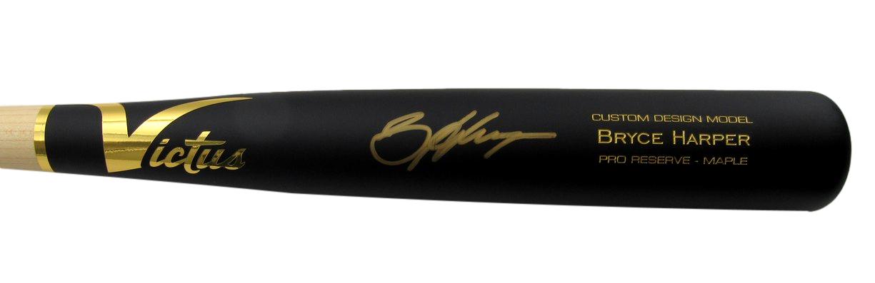 Bryce Harper Signed Victus Custom Game Model Baseball Bat Phillies Fanatics 916