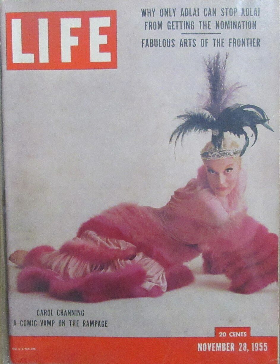 Vintage LIFE Magazine November 28, 1955 Carol Channing Comic 164649