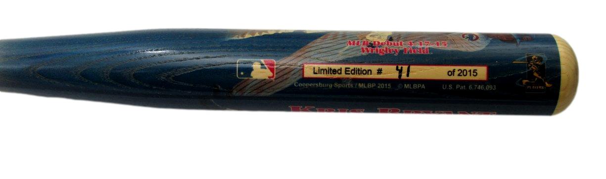 Kris Bryant Signed MLB Debut 4-17-15 Chicago Cubs Baseball Bat MLB Holo 190123