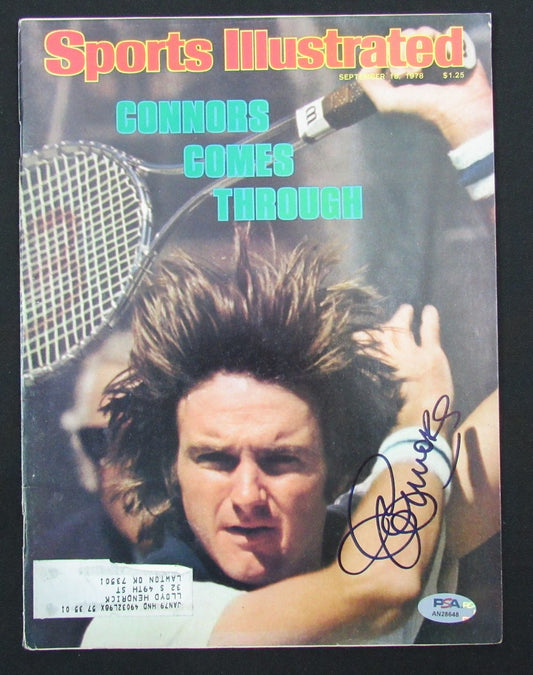 Jimmy Connors US Open Signed 2/18/78 Sports Illustrated Magazine PSA/DNA 185629