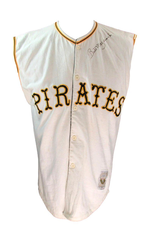 Bill Mazeroski HOF Signed/Auto Cooperstown Starter Baseball Jersey Pirates JSA 181302