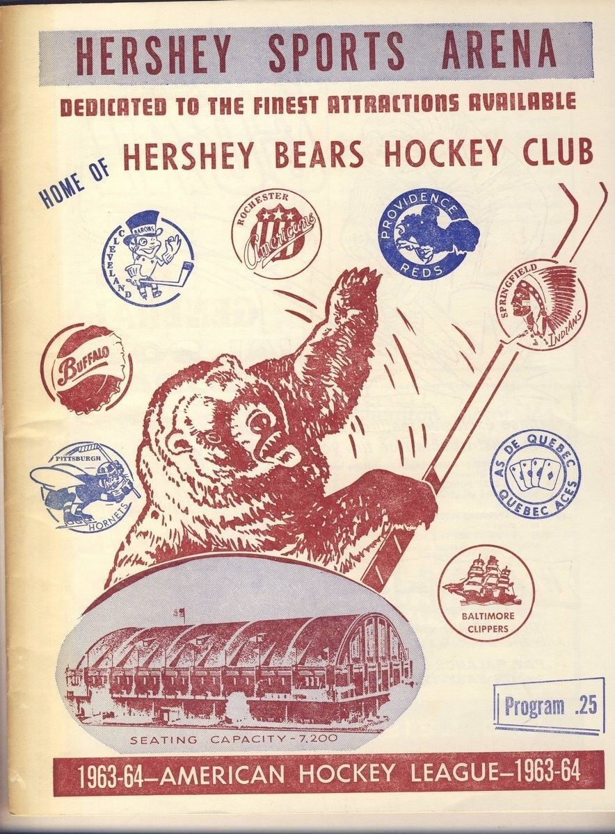 Hershey Bears 4/11 1964 Program vs. Cleveland AHL 128015