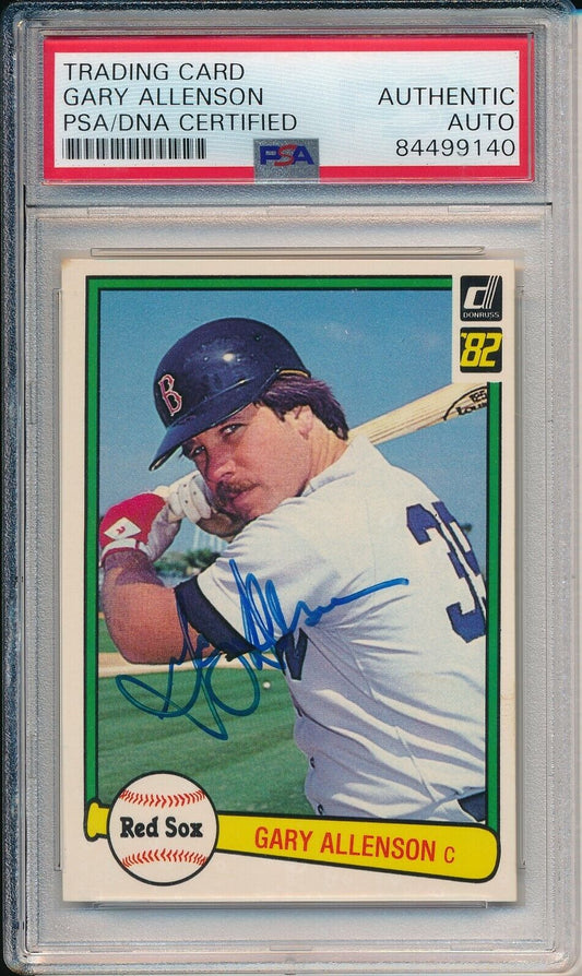 Gary Allenson Boston Red Sox Signed 1982 Donruss Card #386 PSA/DNA 165989