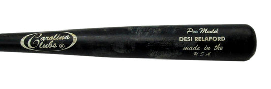 Desi Relaford Unsigned Carolina  Clubs Game Used Broken Baseball Bat Phillies