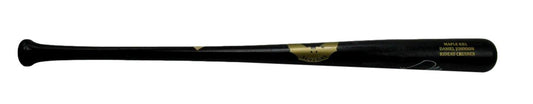 Daniel Johnson Autographed Sam Bat Game Used Cracked Baseball Bat Indians