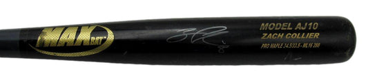 Zach Collier Autographed MAX Bat Game Used Cracked Baseball Bat Phillies