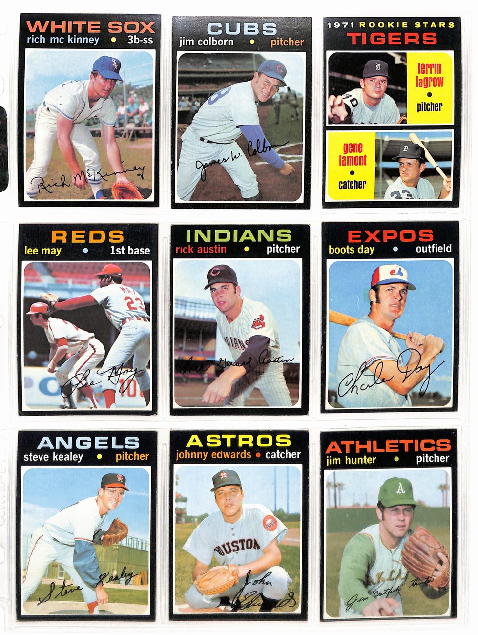 1971 Topps Baseball Card Complete Set (1-752) Clemente Aaron Ryan Bench 189640