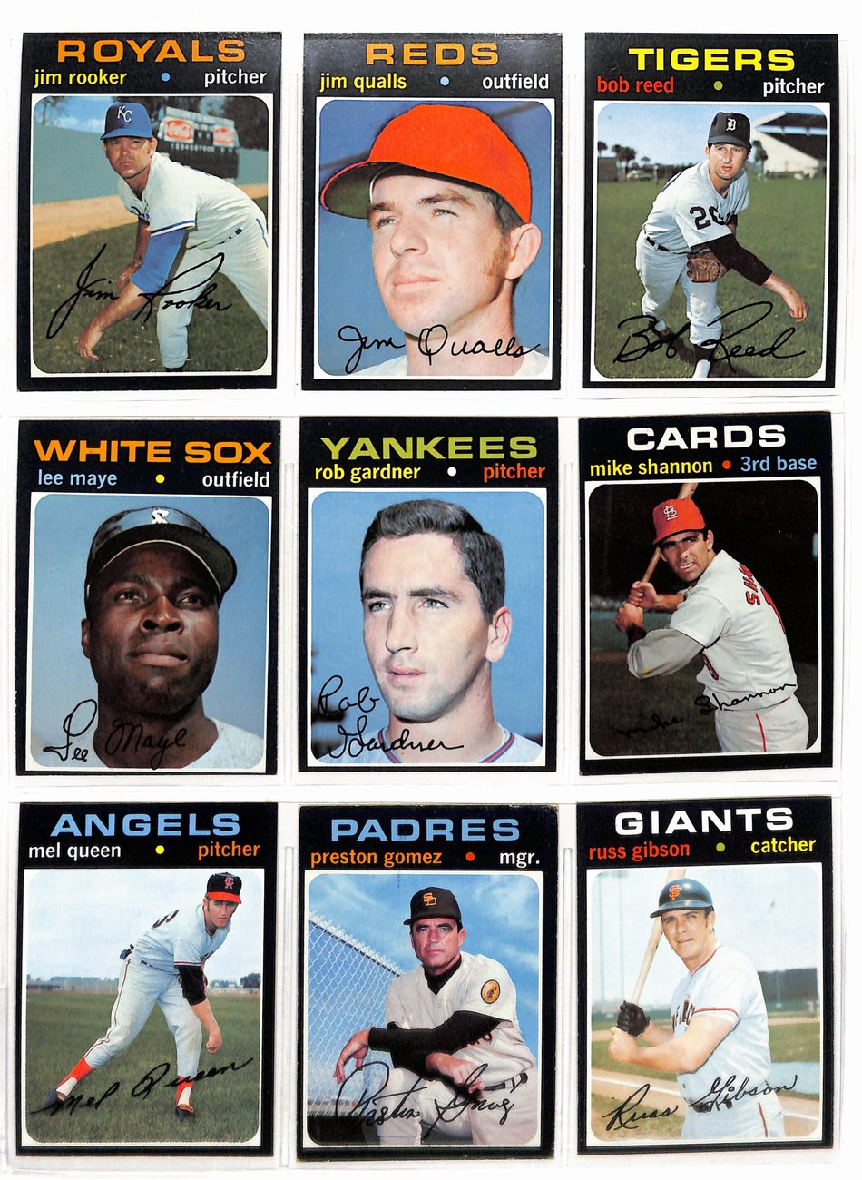 1971 Topps Baseball Card Complete Set (1-752) Clemente Aaron Ryan Bench 189640