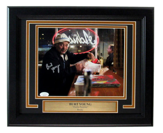Burt Young Actor Signed/Autographed 8x10 Photo Framed JSA 163308