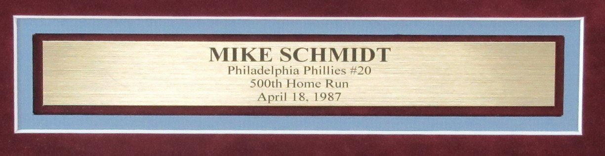 Mike Schmidt HOF Signed/Autographed 16x20 Photo Phillies Framed PSA/DNA 192186