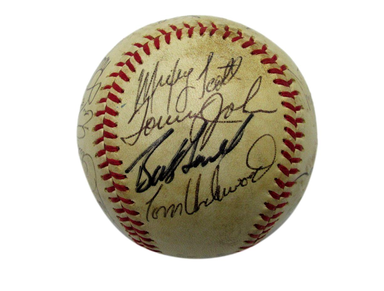 1980 Yankees OAL Team Signed Baseball (16) Reggie Jackson Gossage HOFers 192210