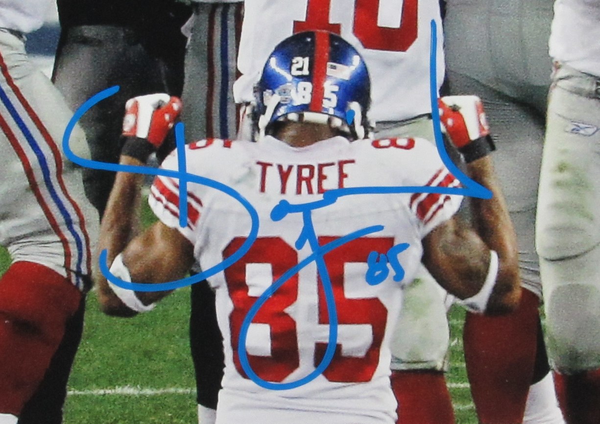 David Tyree Signed/Autographed 16x20 Photo New York Giants Framed JSA 192369