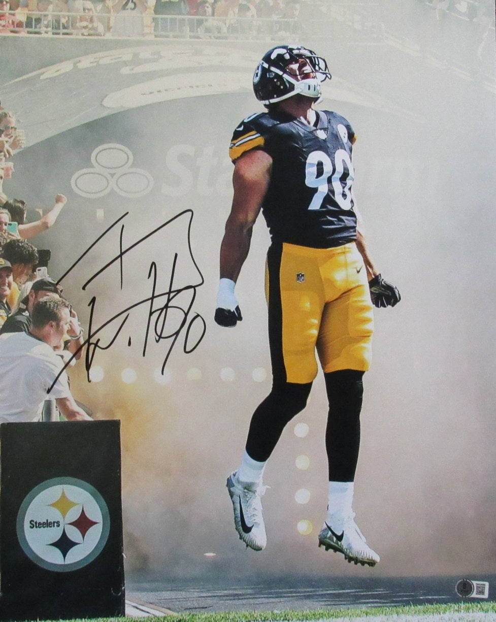 T.J. Watt Signed/Autographed 16x20 Photo Pittsburgh Steelers Beckett 189643