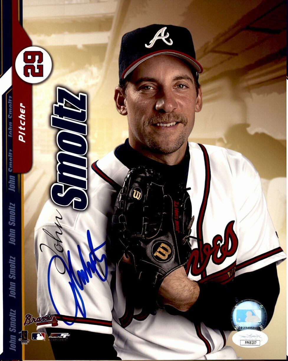 John Smoltz Atlanta Braves HOF  Signed /Autographed 8x10 Color Photo JSA 160423