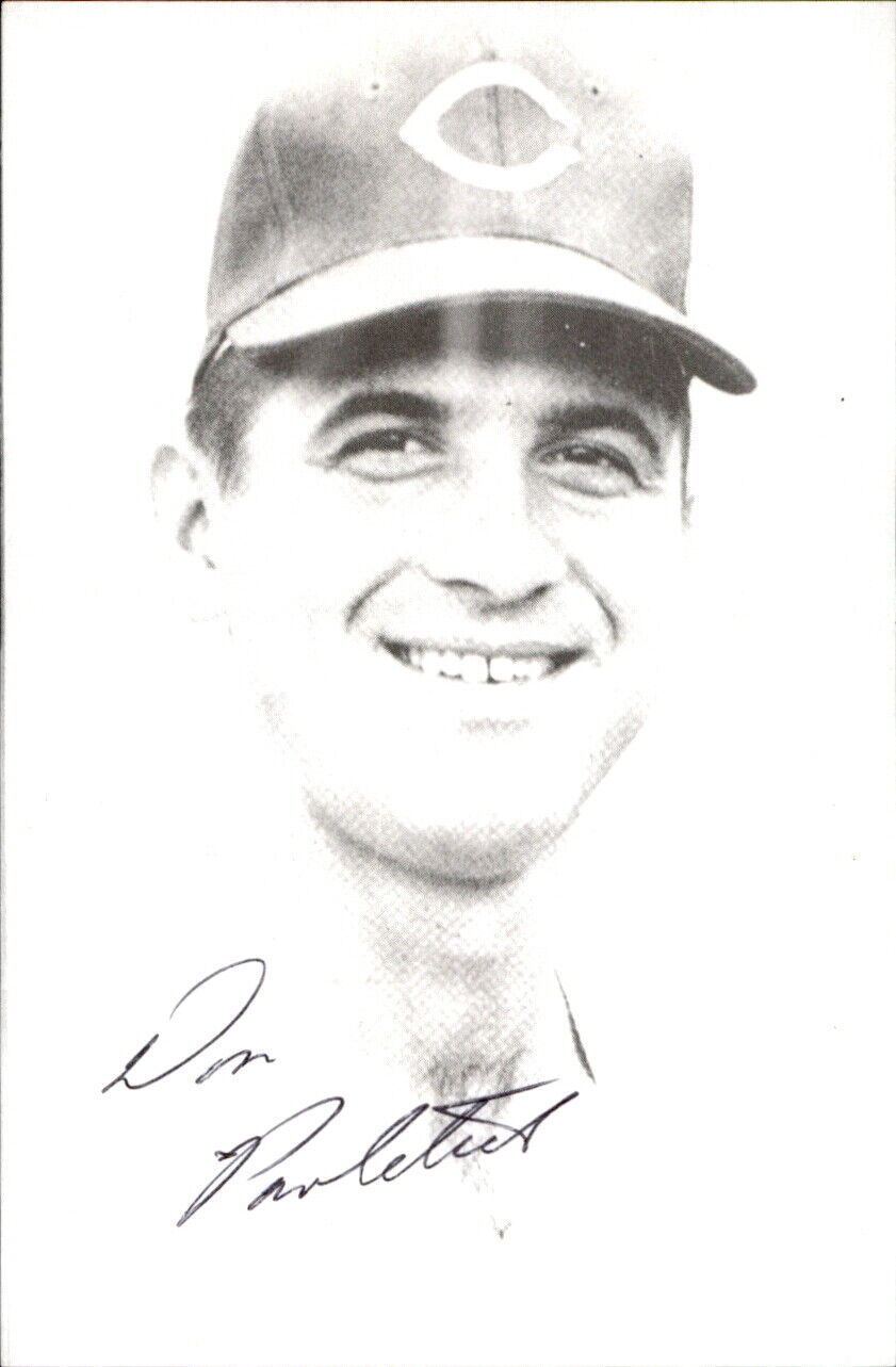 Don Pavletich Reds Signed/Autographed 3x5  Photo 178704