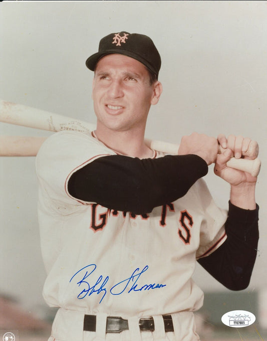 Bobby Thomson New York Giants Signed/Autographed 8x10 Photo JSA 165039